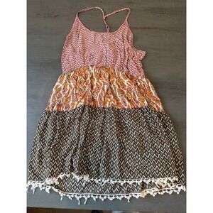 colorful UMGEE light sleeveless summer dress size medium